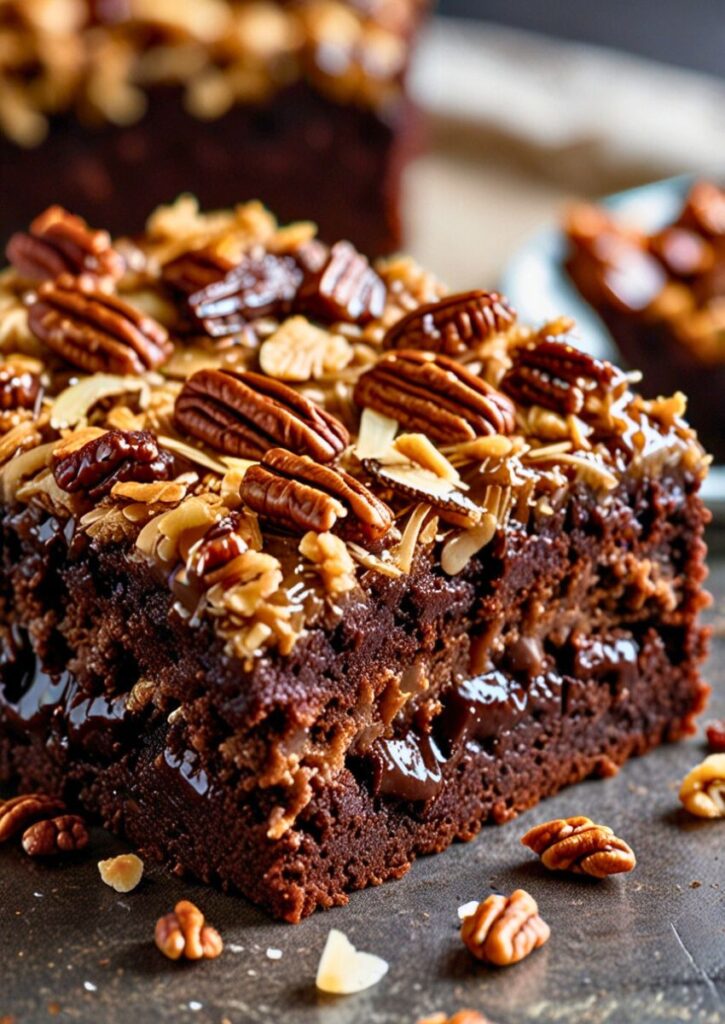 German Chocolate Brownies