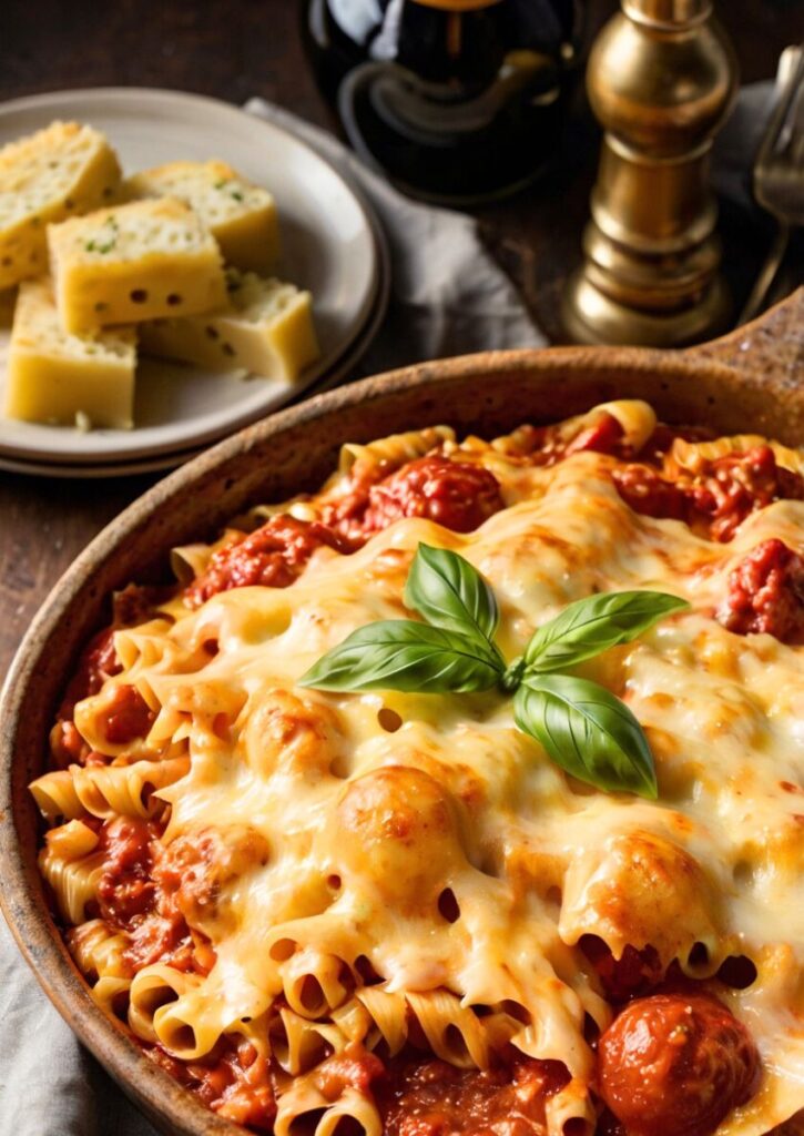 One Pan Meatball Casserole