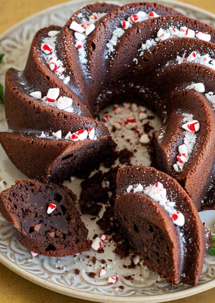 Chocolate Peppermint Bundt Cake