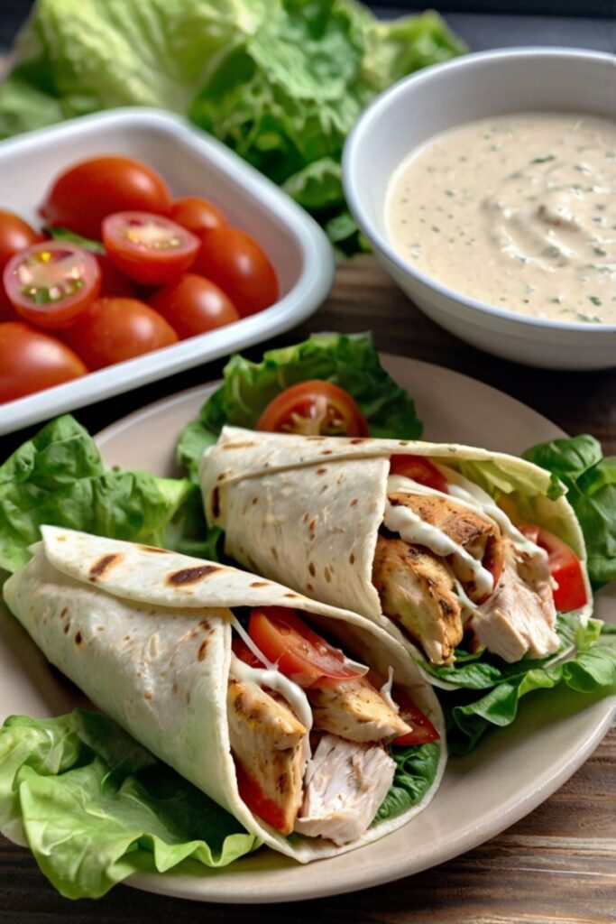 Chicken Caesar Wraps