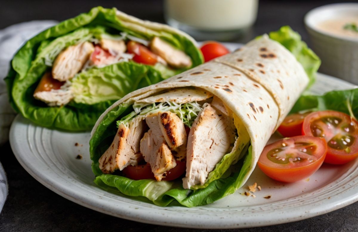 Chicken Caesar Wraps