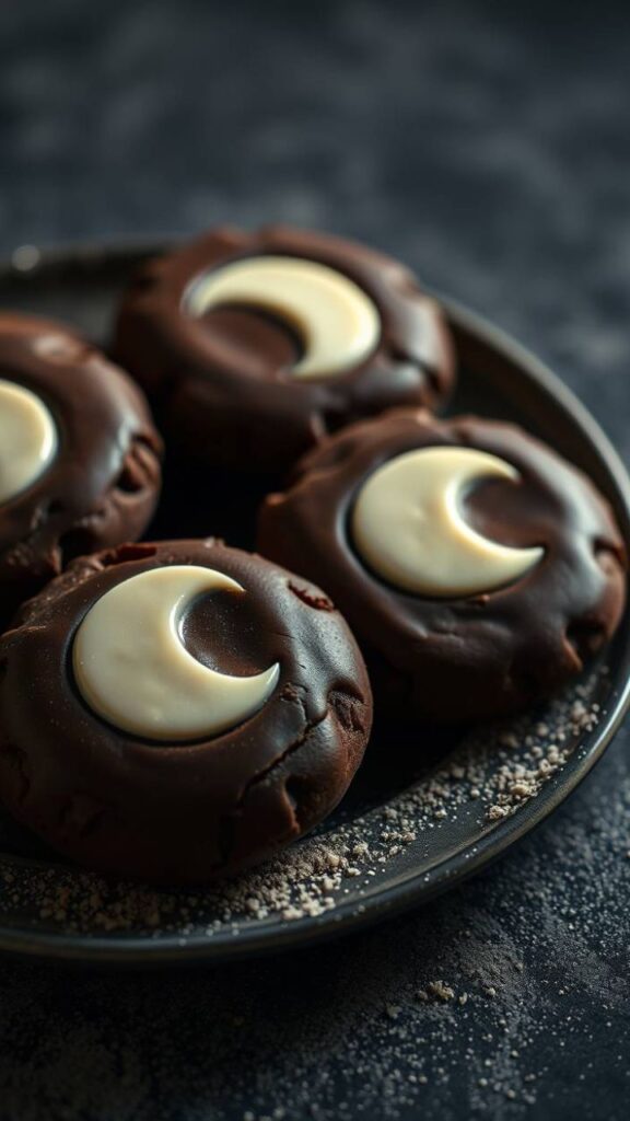 CHOCOLATE HALF MOON COOKIES