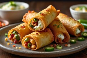 Jalapeño Popper Egg Rolls