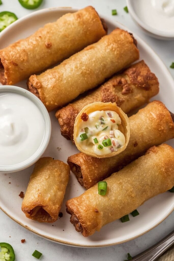Jalapeño Popper Egg Rolls