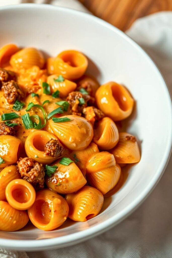 Creamy Beef and Shells