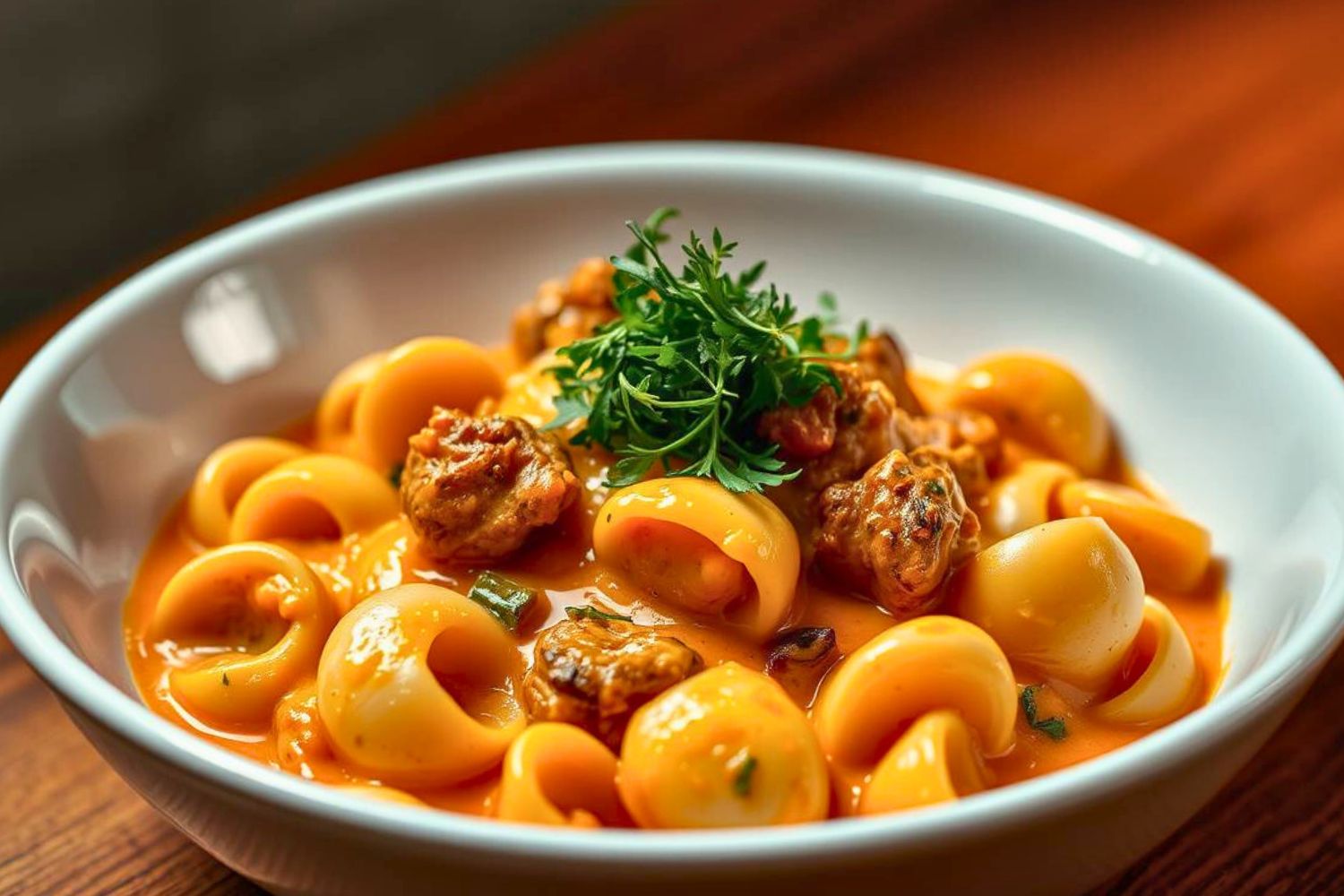 Creamy Beef and Shells