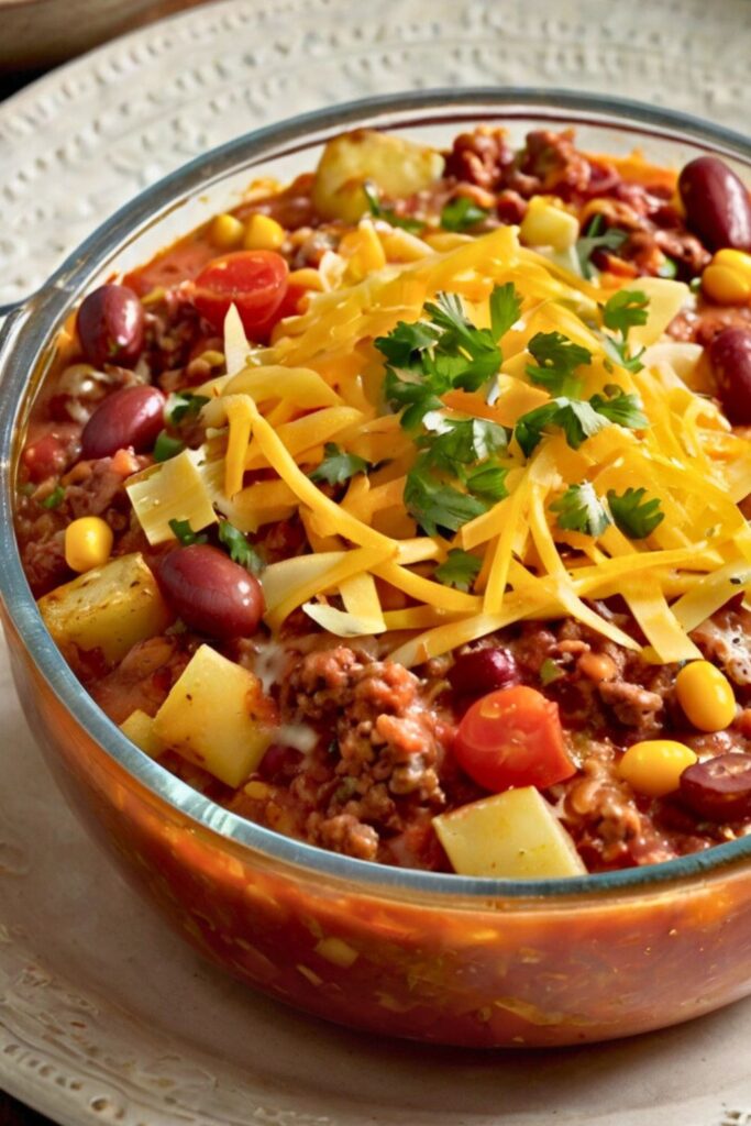 Crockpot Cowboy Casserole