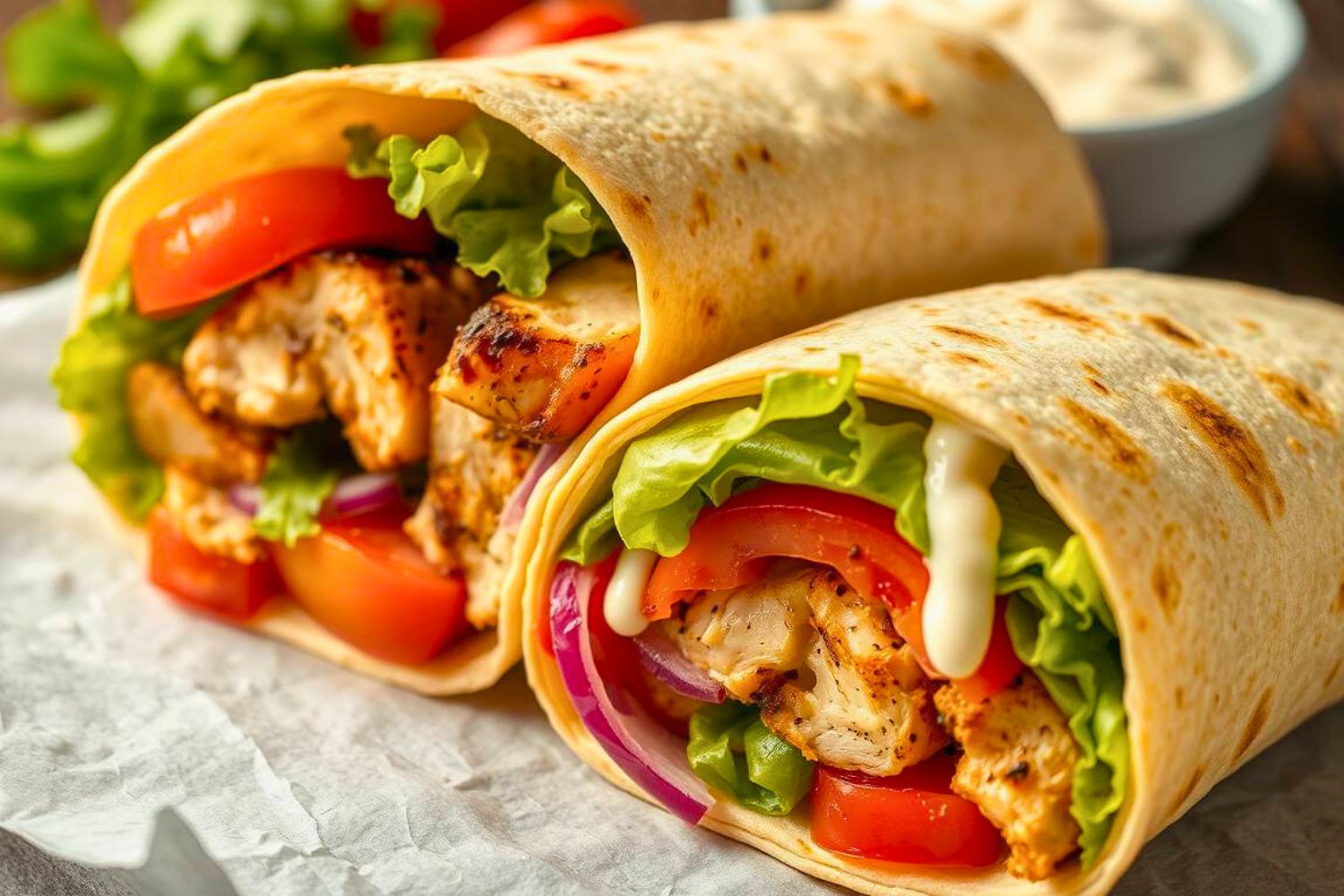Grilled Chicken Wraps
