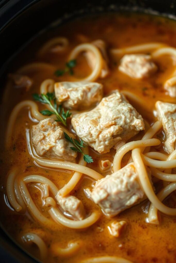 Slow Cooker Chicken and Noodles
