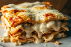 Homemade Chicken Alfredo Lasagna