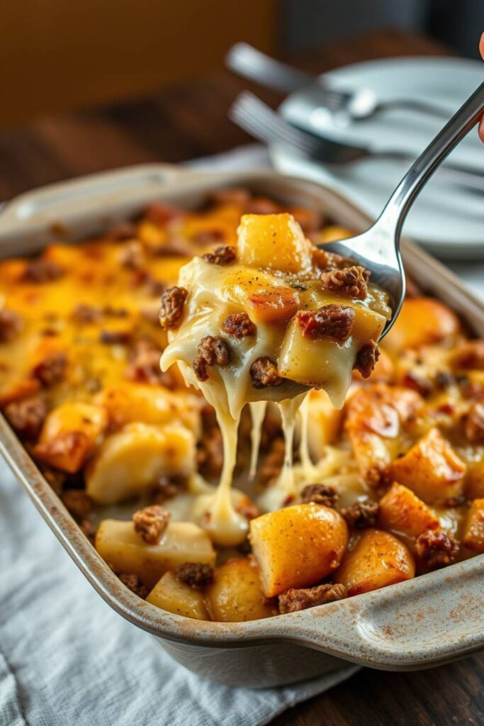 HAMBURGER POTATO CASSEROLE