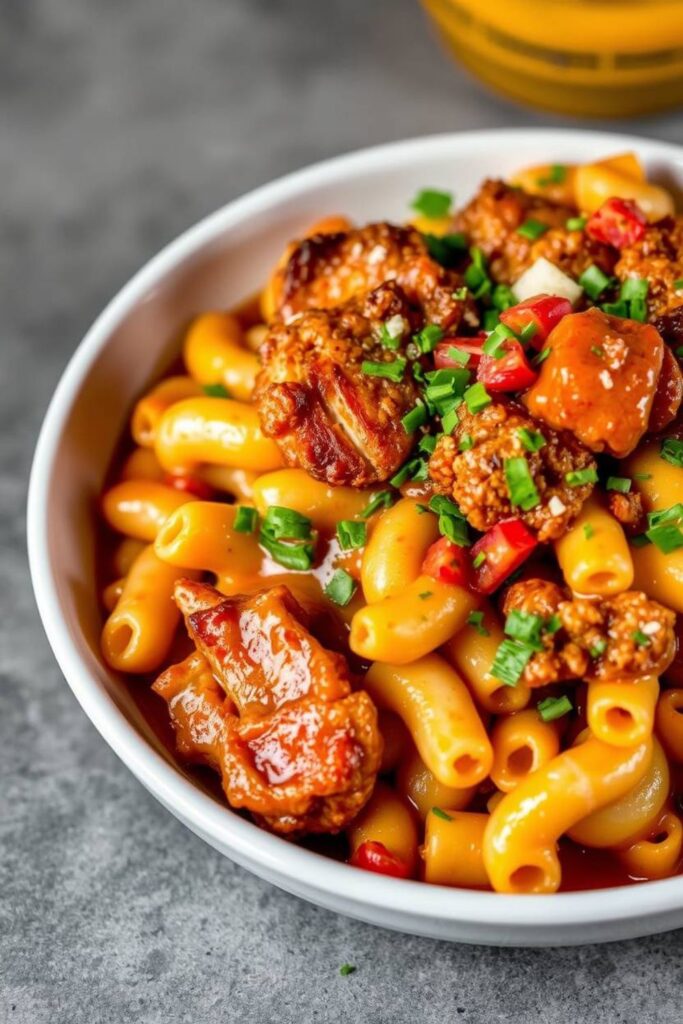 Copycat Applebee’s Honey Pepper Chicken Mac and Cheese