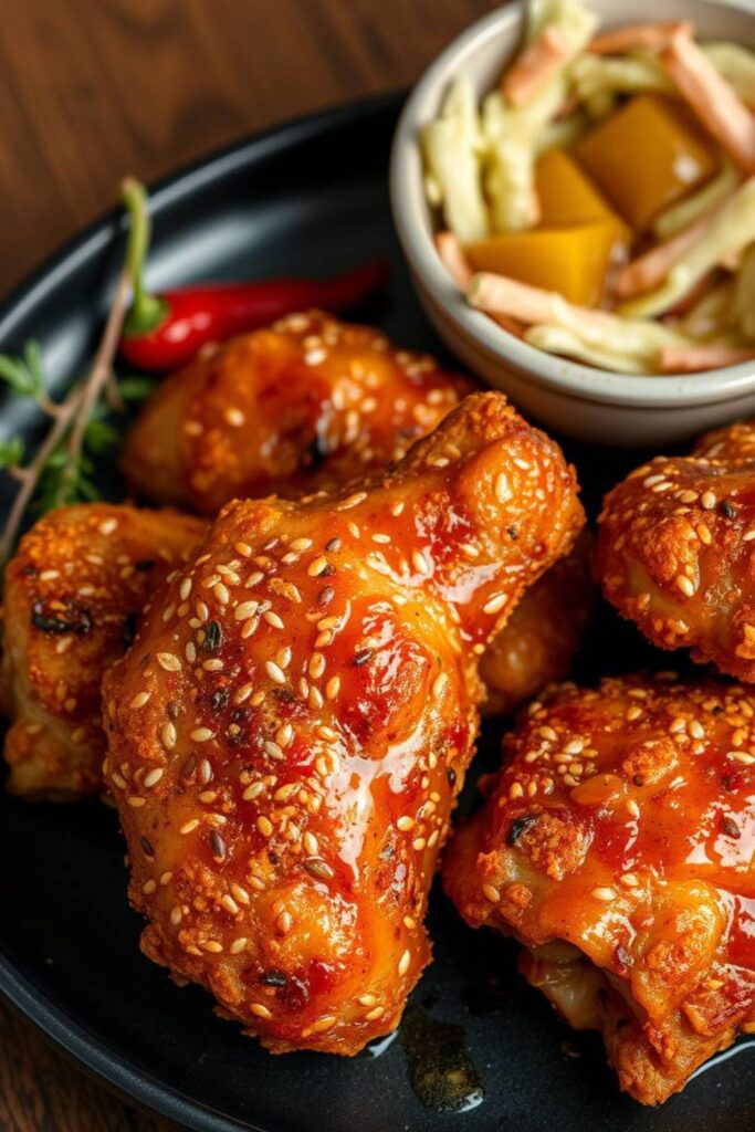 Baked Crunchy Hot Honey Chicken