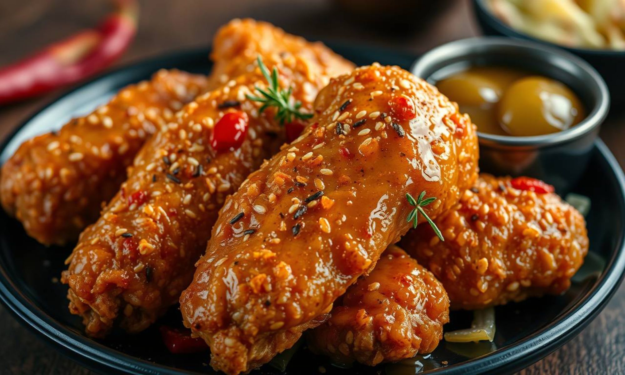 Baked Crunchy Hot Honey Chicken