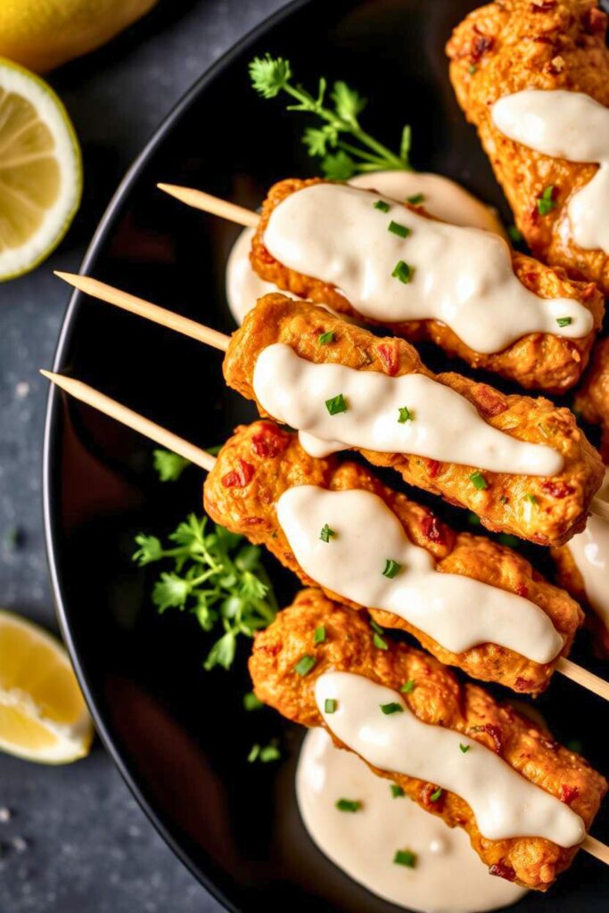 Bang Bang Chicken Skewers