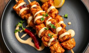 Bang Bang Chicken Skewers