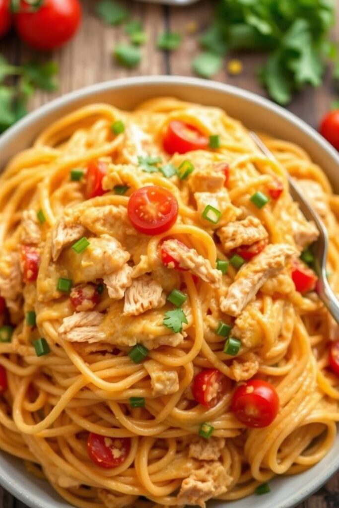 Chicken Spaghetti Recipe With Rotel Velveeta