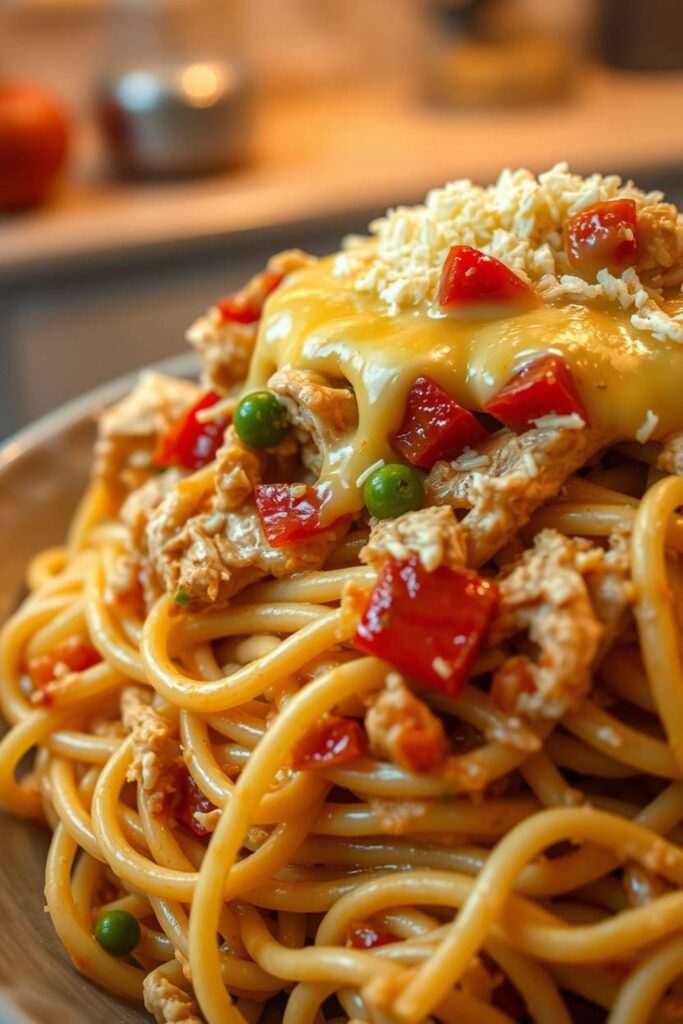 Chicken Spaghetti Recipe With Rotel Velveeta