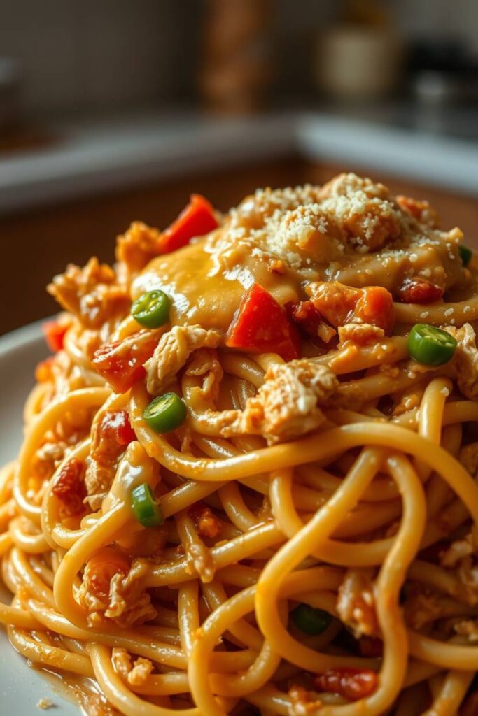 Chicken Spaghetti Recipe With Rotel Velveeta