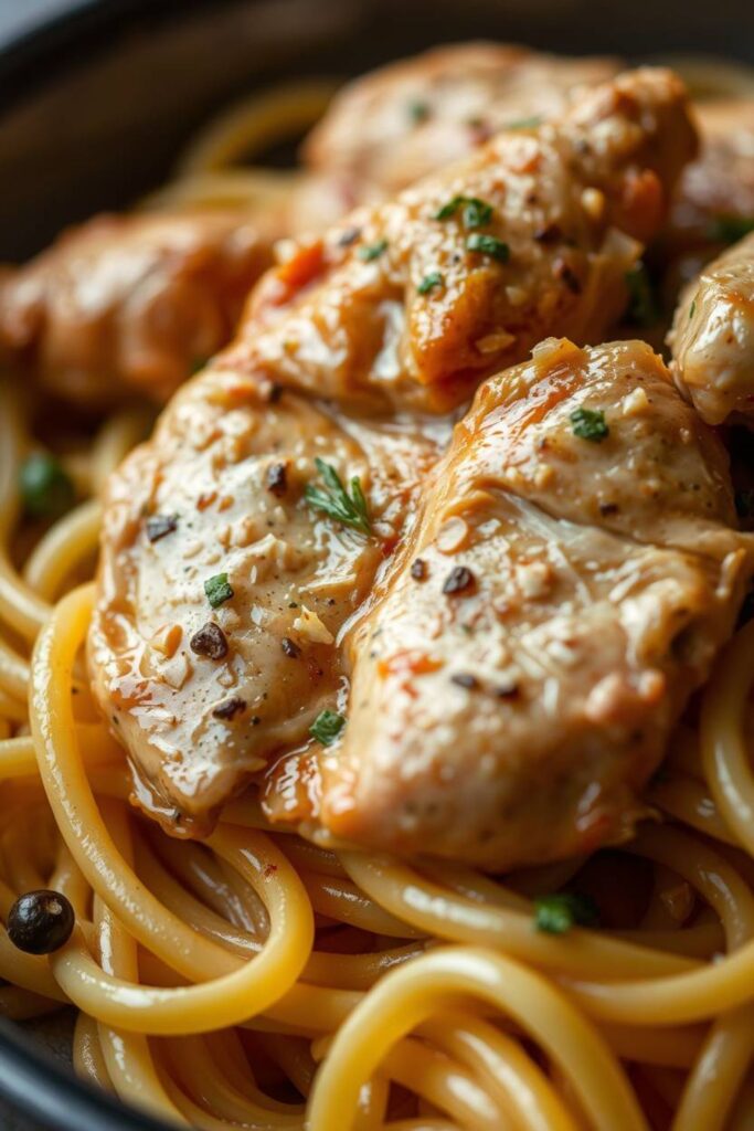 Chicken With Buttered Noodles