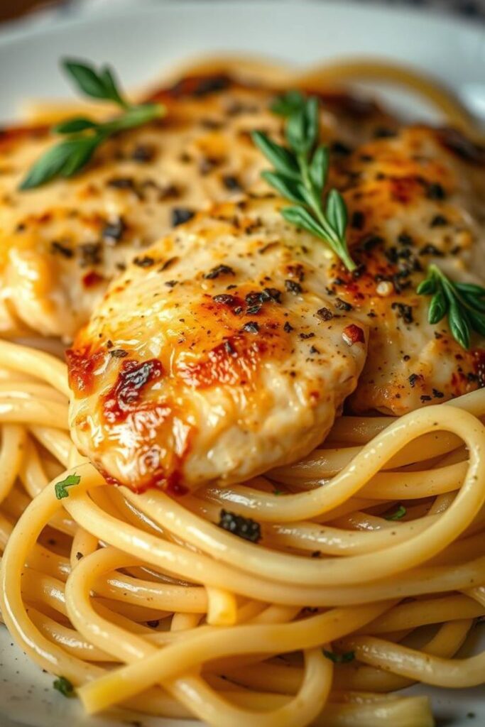 Chicken With Buttered Noodles
