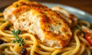 Chicken With Buttered Noodles