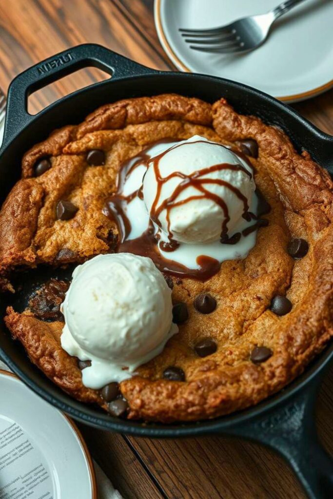 Chocolate Chip Skillet Cookies