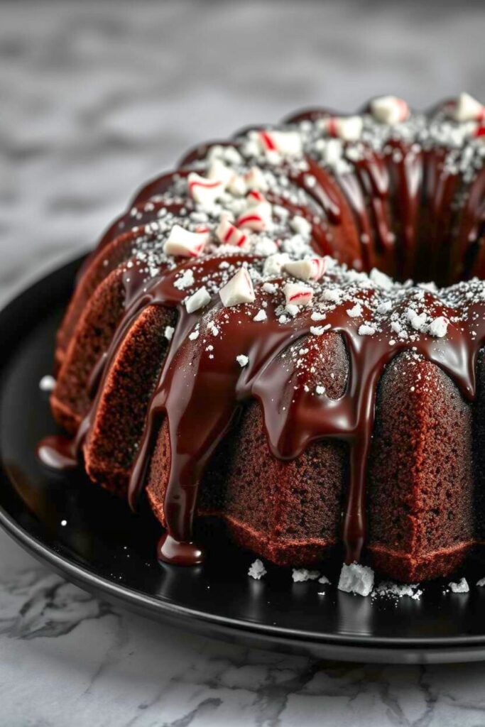 Chocolate Peppermint Bundt Cake