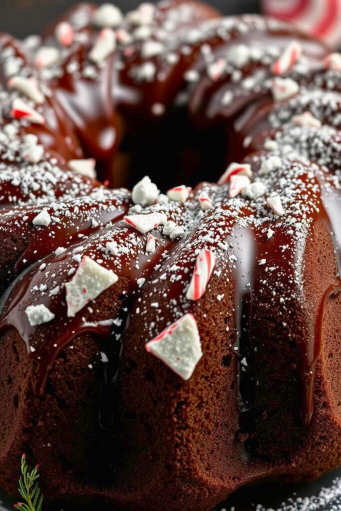 Chocolate Peppermint Bundt Cake