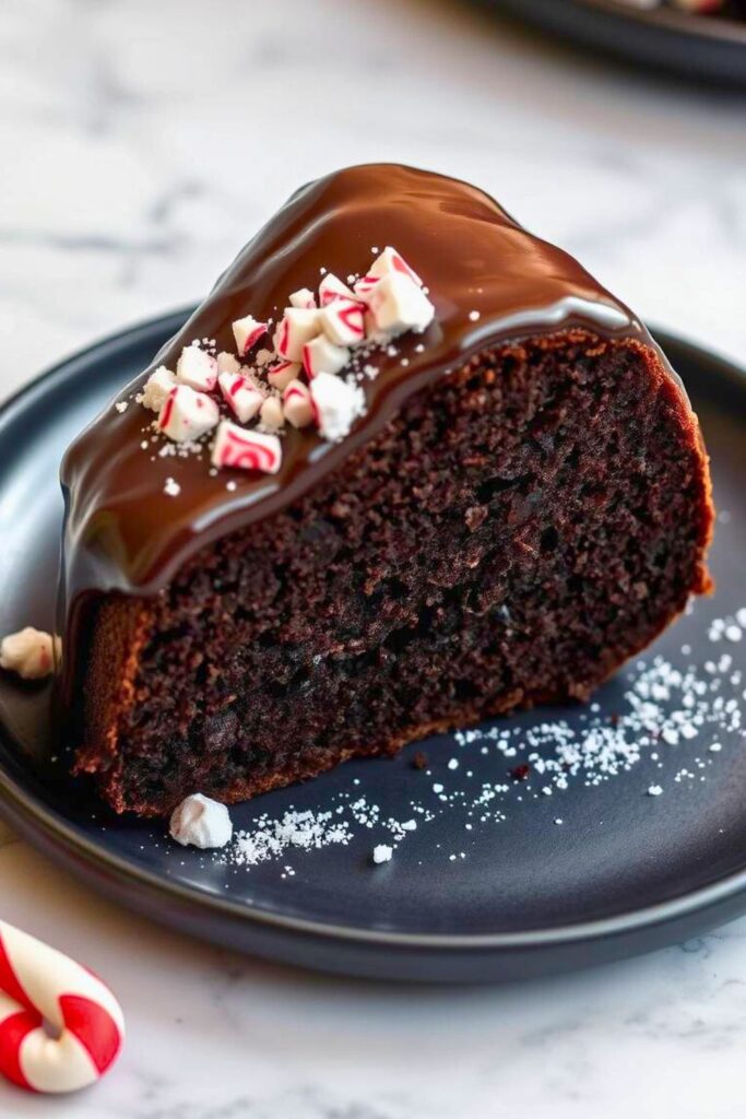 Chocolate Peppermint Bundt Cake
