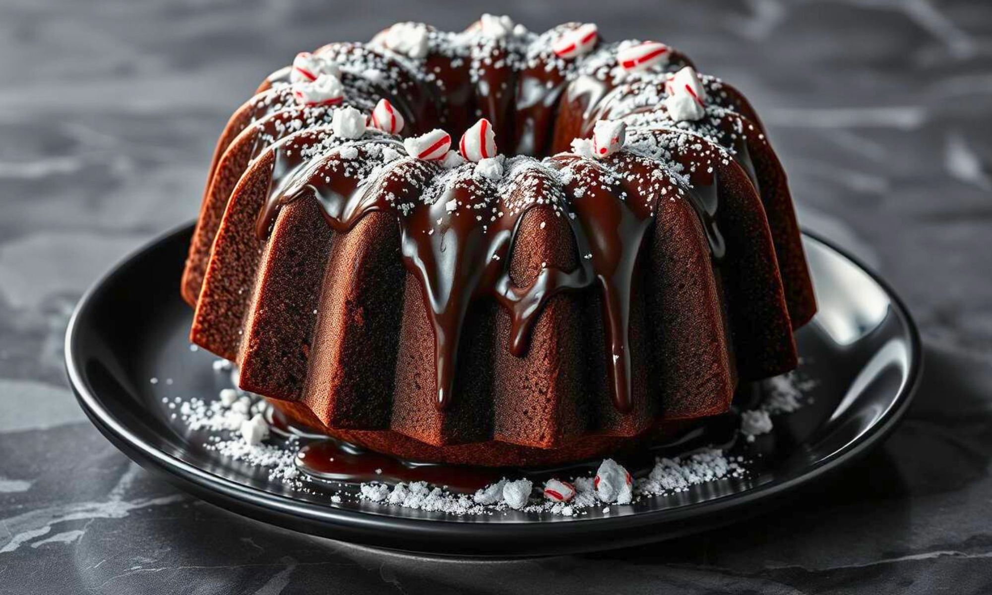 Chocolate Peppermint Bundt Cake