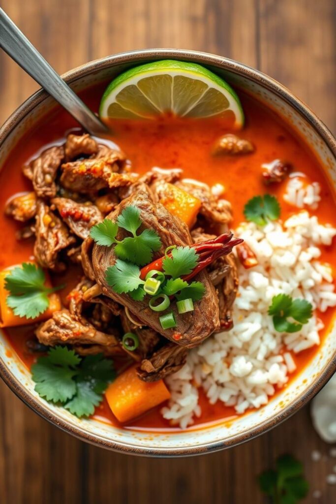 Coconut Red Curry Drip Beef