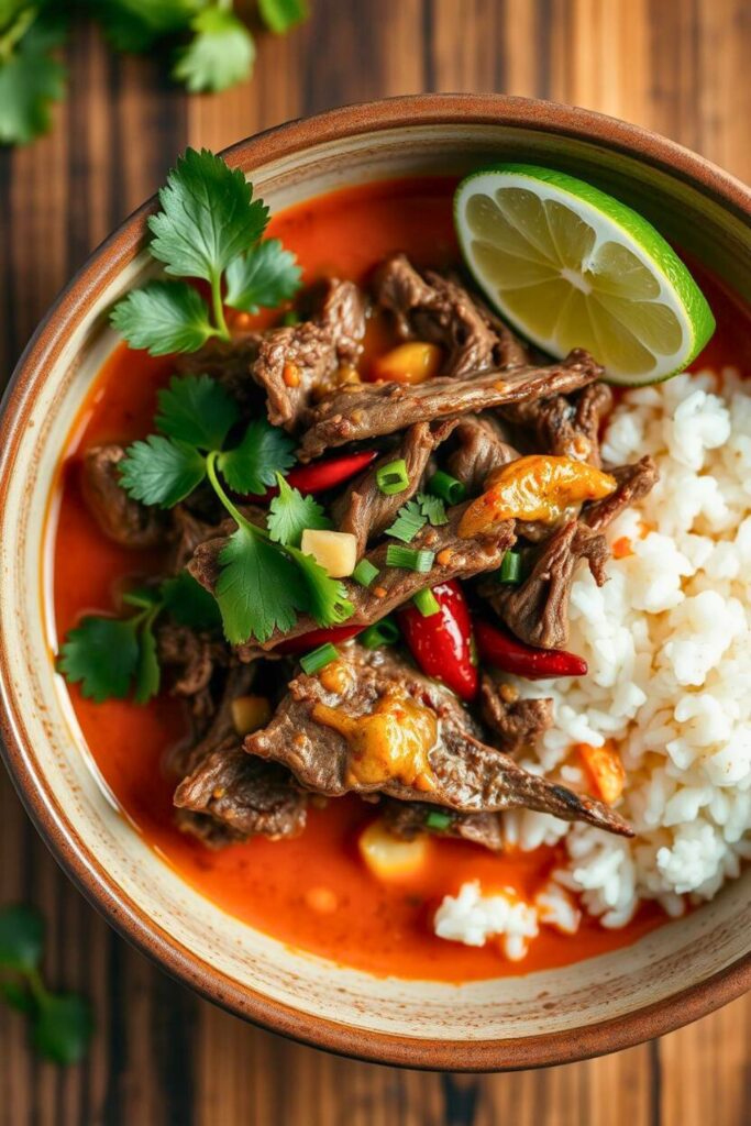 Coconut Red Curry Drip Beef