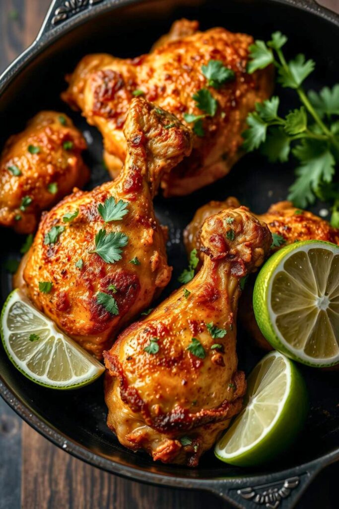 Crispy Cilantro Lime Chicken Thighs