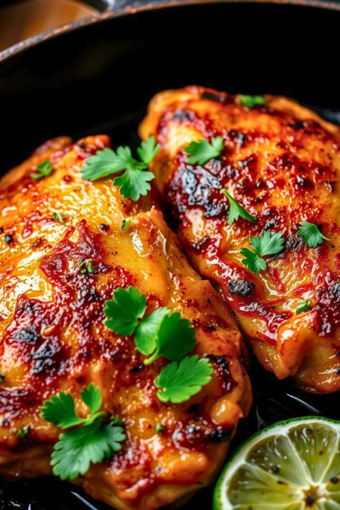 Crispy Cilantro Lime Chicken Thighs
