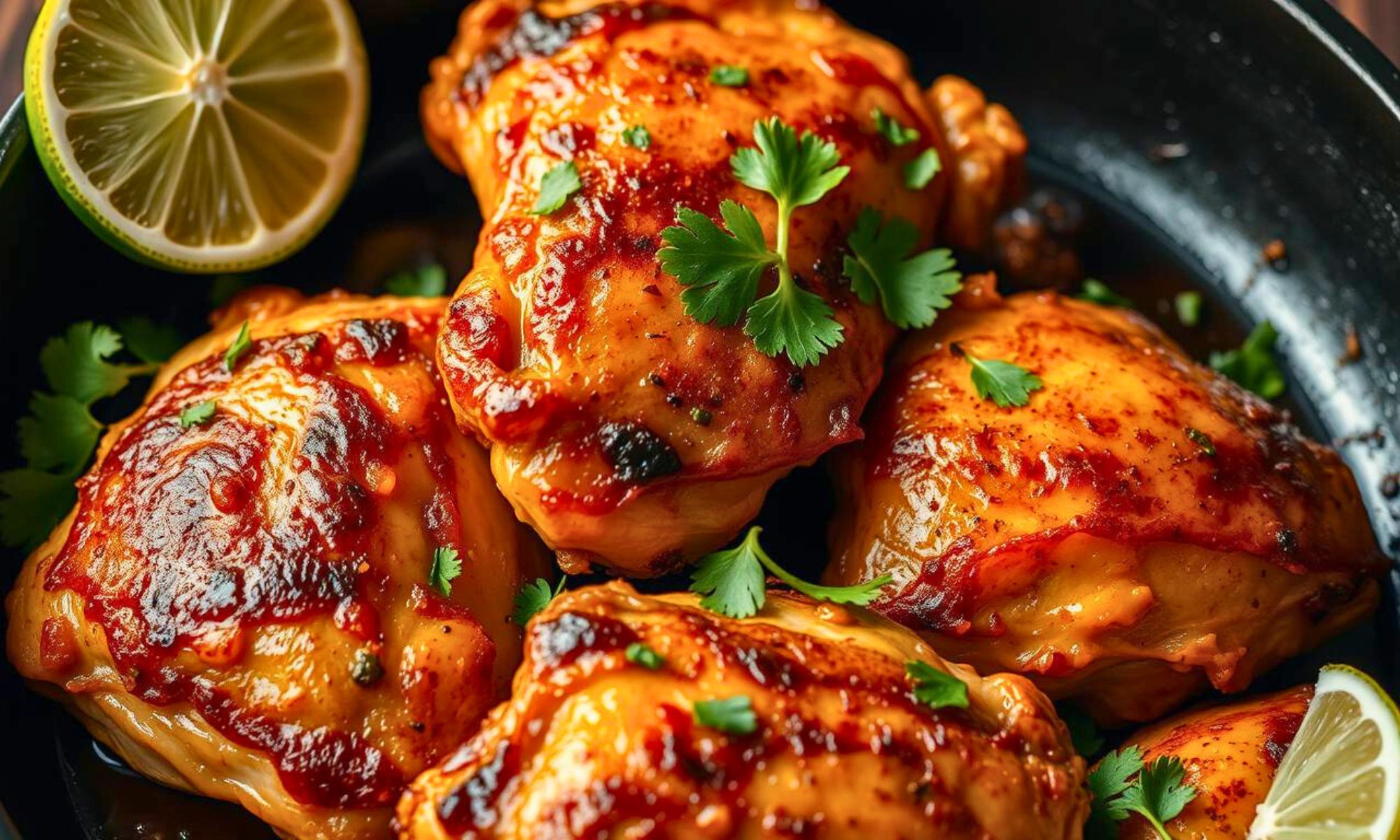 Crispy Cilantro Lime Chicken Thighs