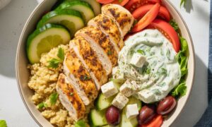 Greek Chicken Quinoa Bowl