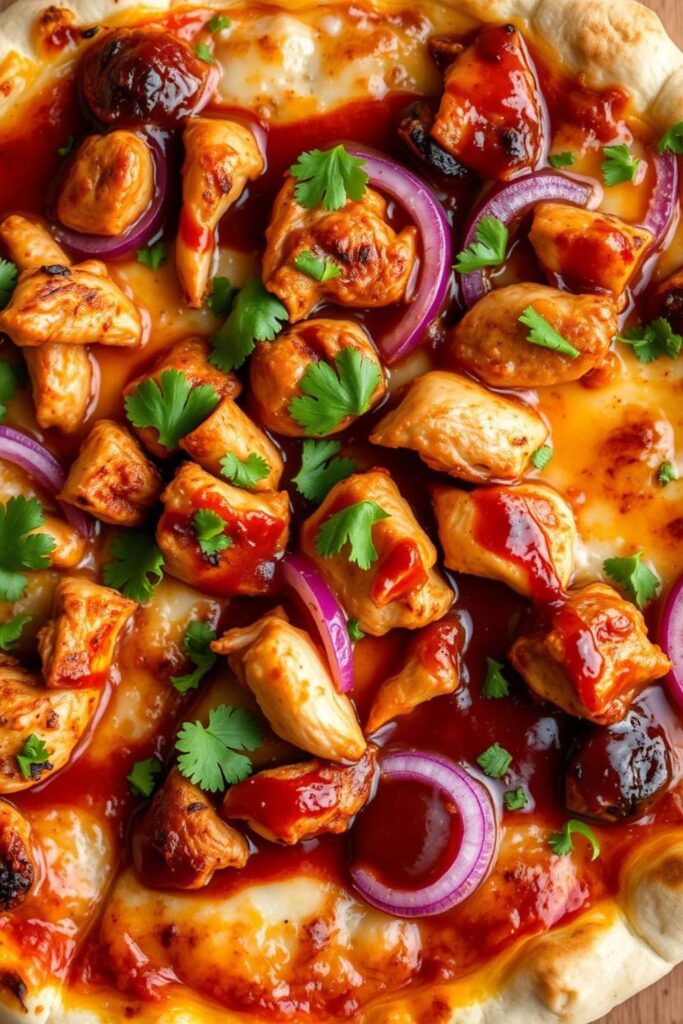 Grilled Summer BBQ Chicken Pizza