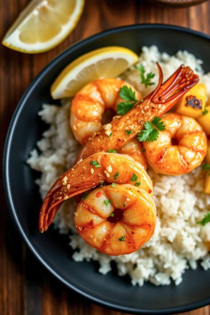 Hawaiian Garlic Shrimp