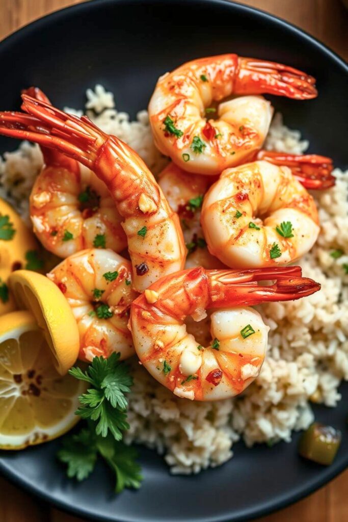 Hawaiian Garlic Shrimp