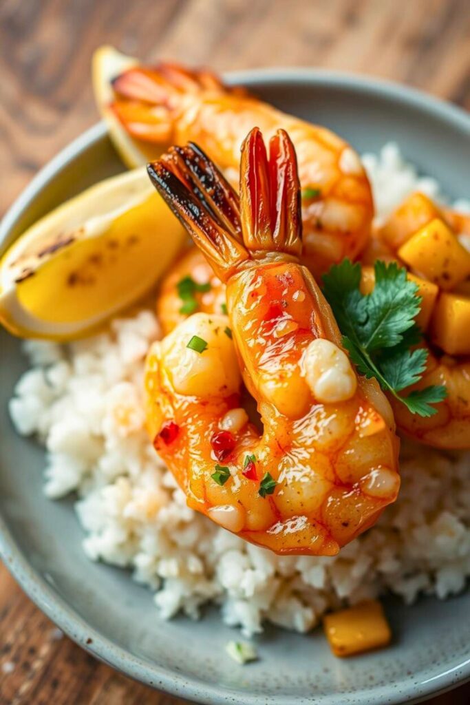 Hawaiian Garlic Shrimp