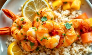 Hawaiian Garlic Shrimp