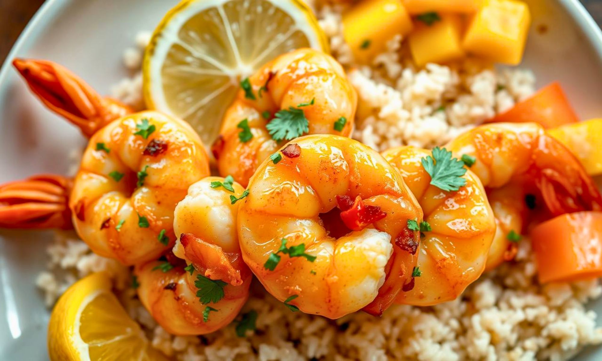 Hawaiian Garlic Shrimp