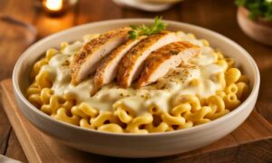 Honey Pepper Chicken Mac and Cheese