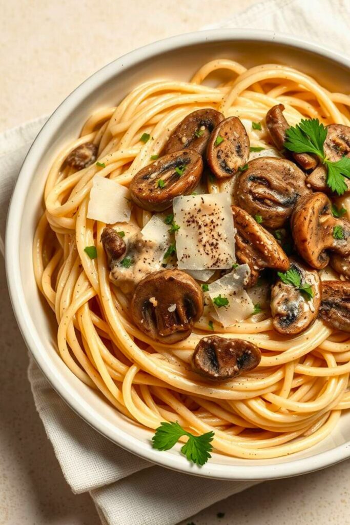 Mushroom Alfredo Sauce