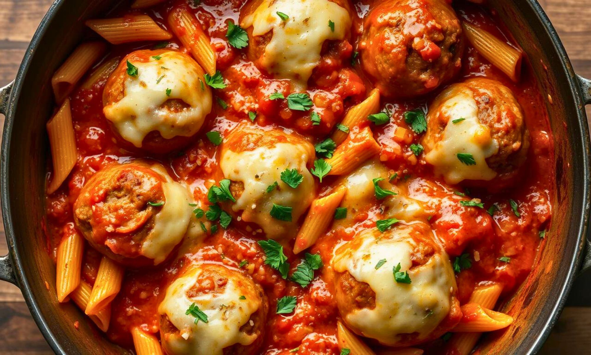 One Pan Meatball Casserole