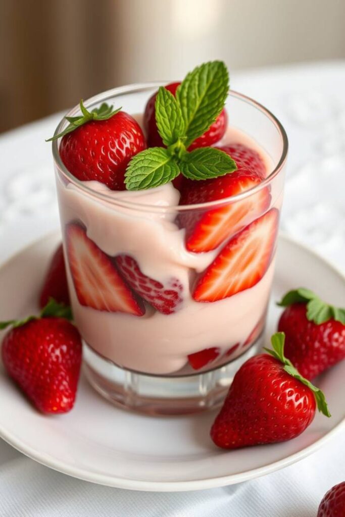 Strawberries and Cream Mexican Fresas Con Crema