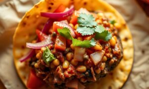Street Corn Smash Burger Tacos