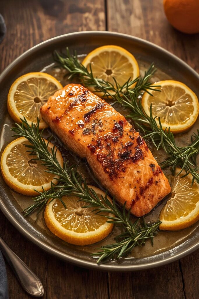 12 Minute Citrus Broiled Salmon Filet