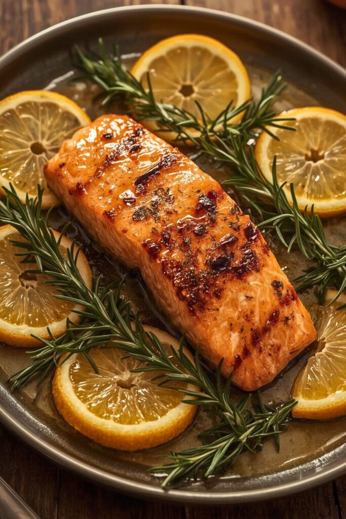 12 Minute Citrus Broiled Salmon Filet